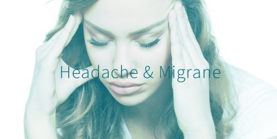 Woman suffering from headache or migrane